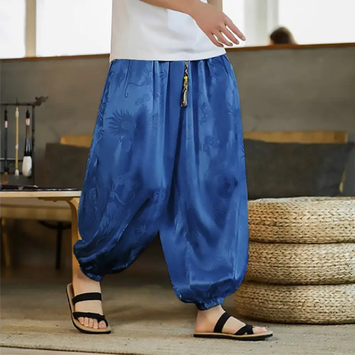 Buddha Stones Dragon Pattern Loose Men&