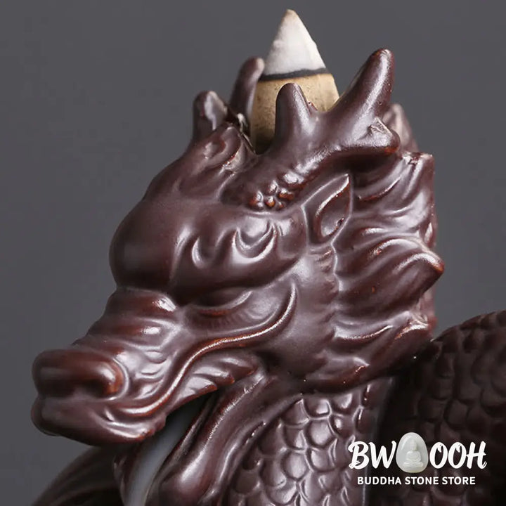 BWOOOH ceramic incense burner - Dragon Pattern Success Ceramic Ince