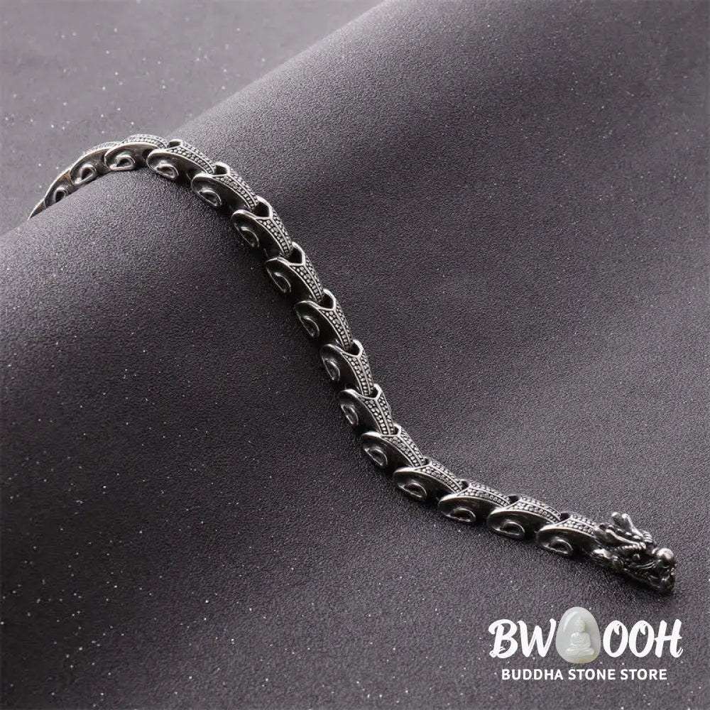 Buddha Stones Dragon Pattern Titanium Steel Protection Necklace Pendant Bracelet - BWOOOH - Necklaces &amp; Pendants