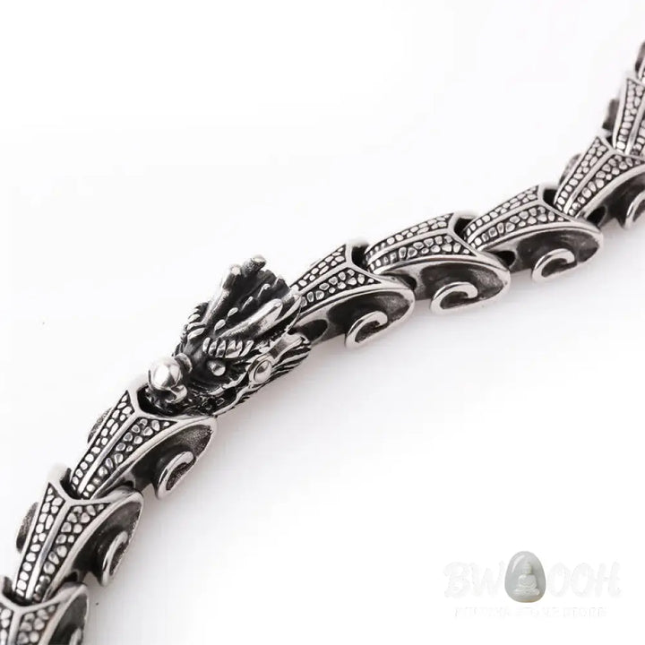 Buddha Stones Dragon Pattern Titanium Steel Protection Necklace Pendant Bracelet - BWOOOH - Necklaces &amp; Pendants