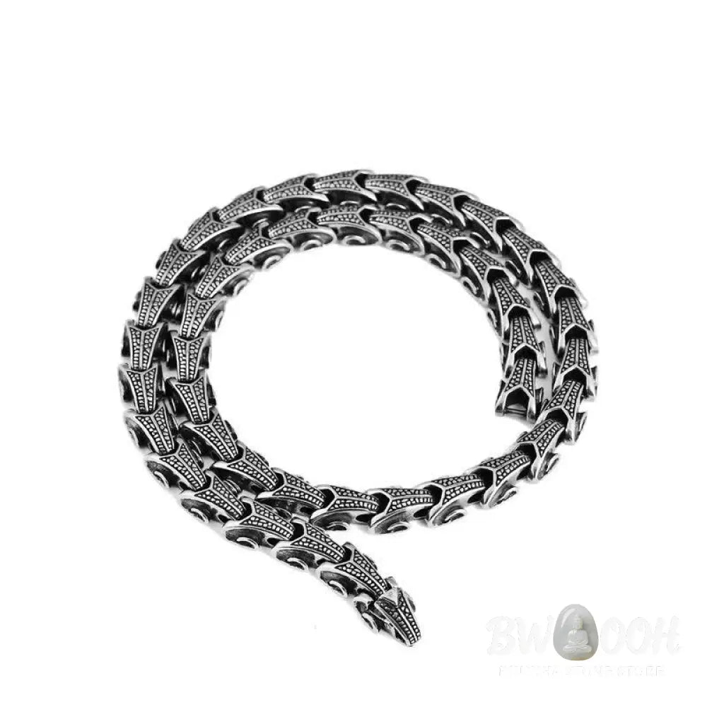 Buddha Stones Dragon Pattern Titanium Steel Protection Necklace Pendant Bracelet - BWOOOH - Necklaces &amp; Pendants