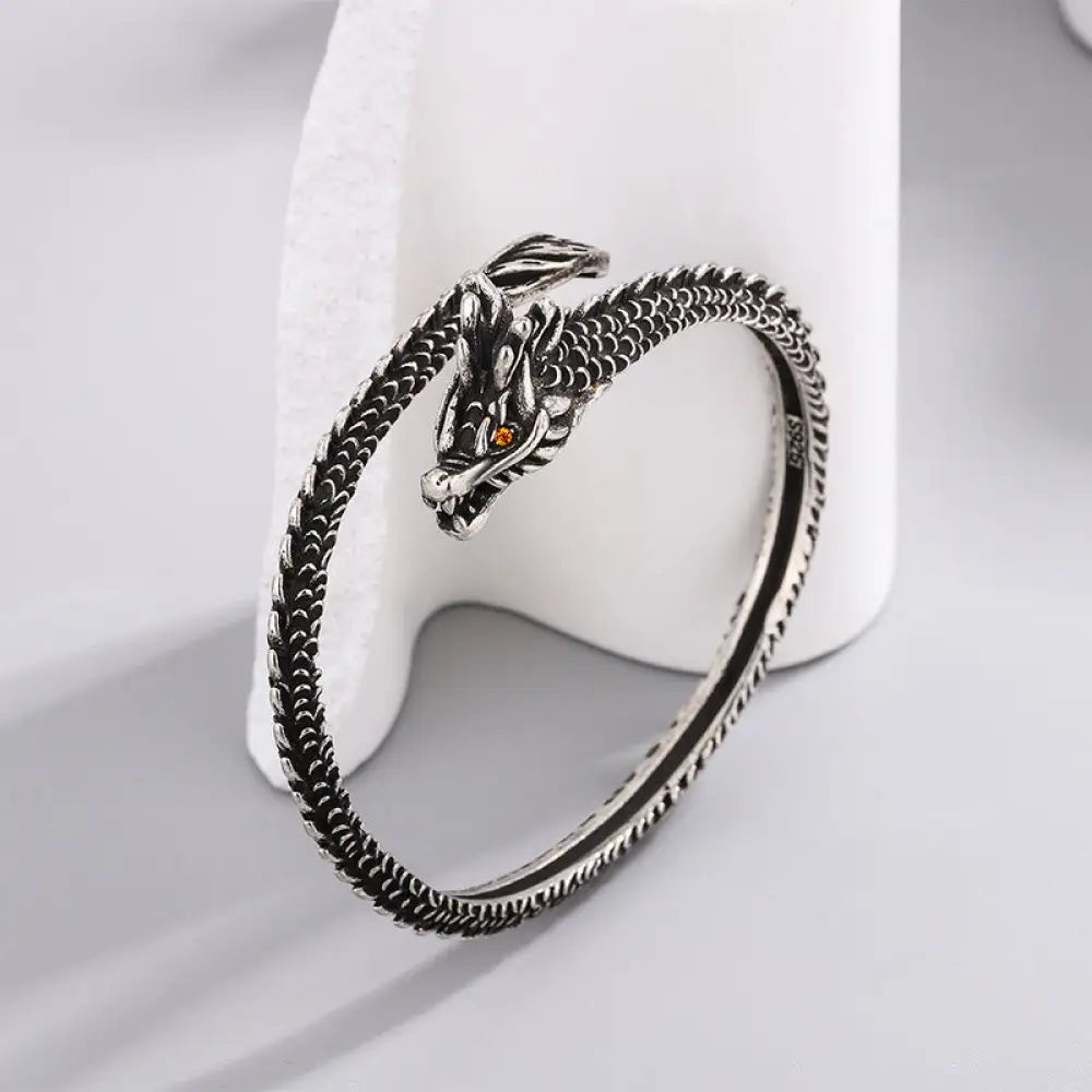 BWOOOH Dragon Scales Pattern Luck Protection Bracelet Bangle - BWOOOH - 58mm - Bracelet Bangle