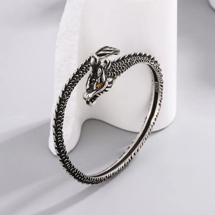 BWOOOH Dragon Scales Pattern Luck Protection Bracelet Bangle - BWOOOH - 58mm - Bracelet Bangle