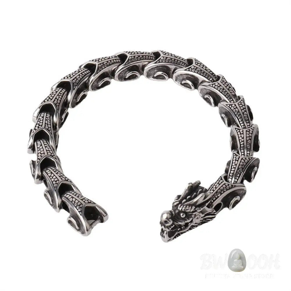 BWOOOH Dragon Titanium Steel Luck Bracelet Bangle - DRAGON (Luck ♥ Strength) - Bracelet Bangle
