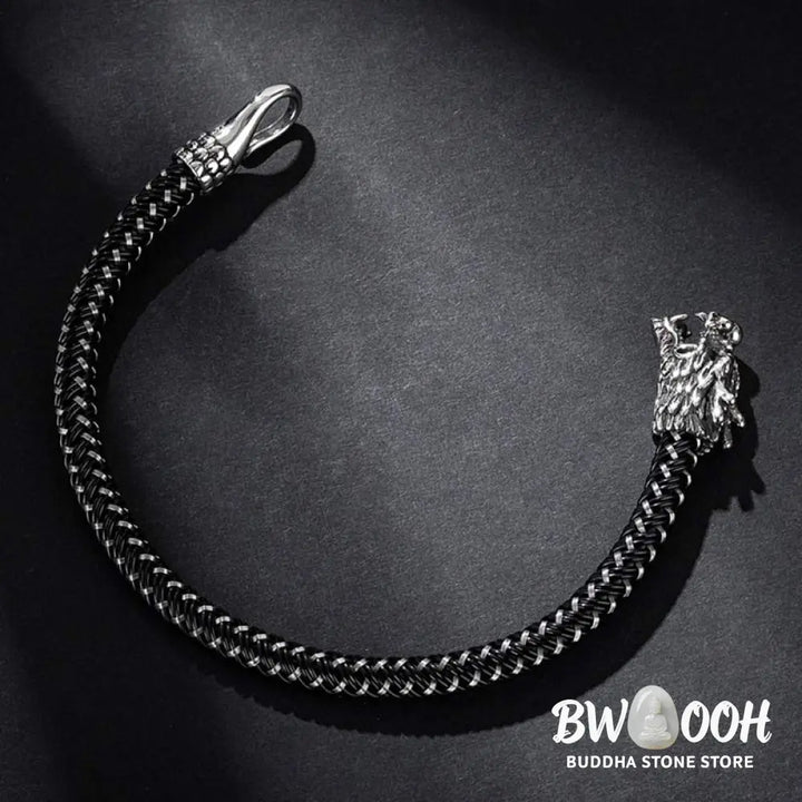 Buddha Stones Dragon Titanium Steel Protection Luck Bracelet - BWOOOH - Bracelet