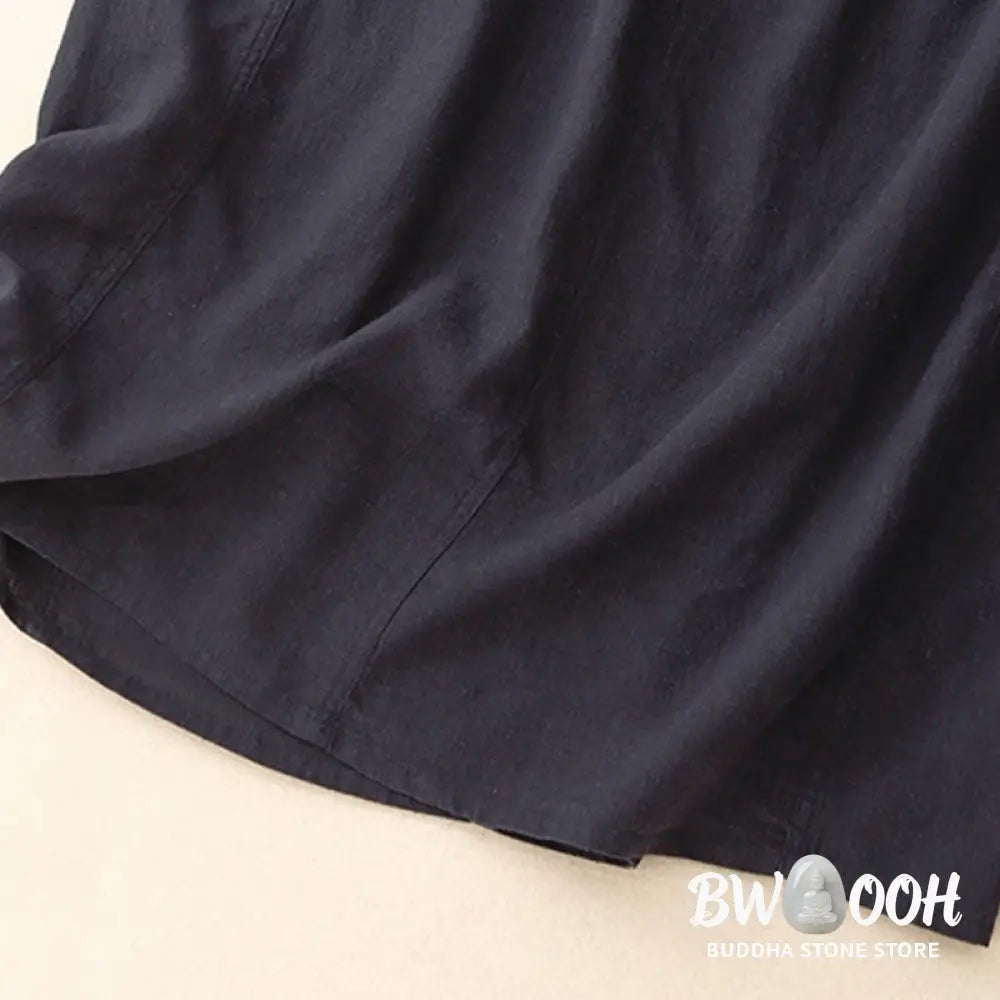 Buddha Stones Drawstring A-line Elastic Waist Cotton Women’s Skirt - Skirt