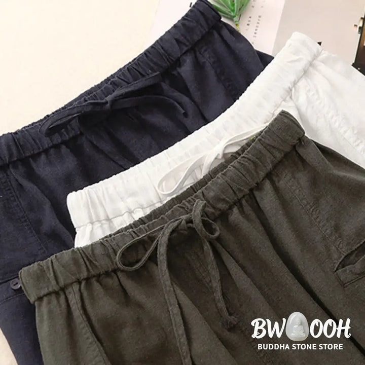 Buddha Stones Drawstring A-line Elastic Waist Cotton Women’s Skirt - Skirt