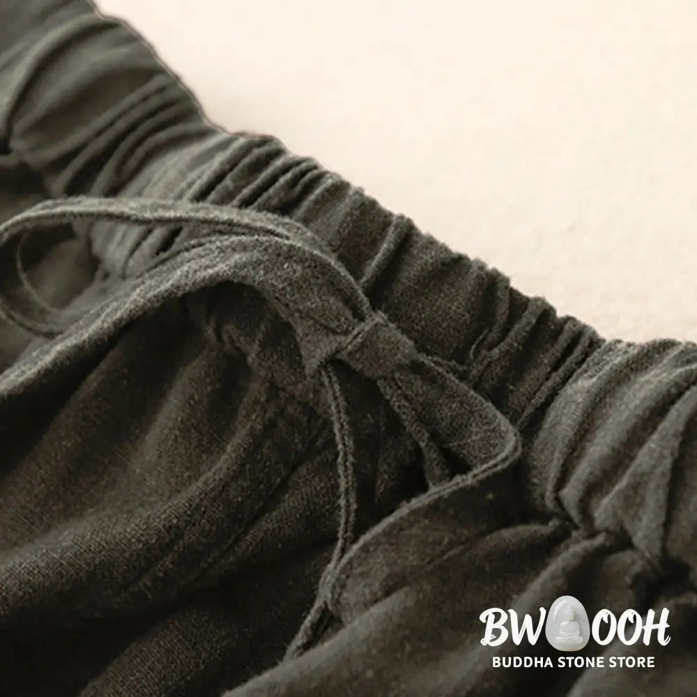Buddha Stones Drawstring A-line Elastic Waist Cotton Women’s Skirt - Skirt