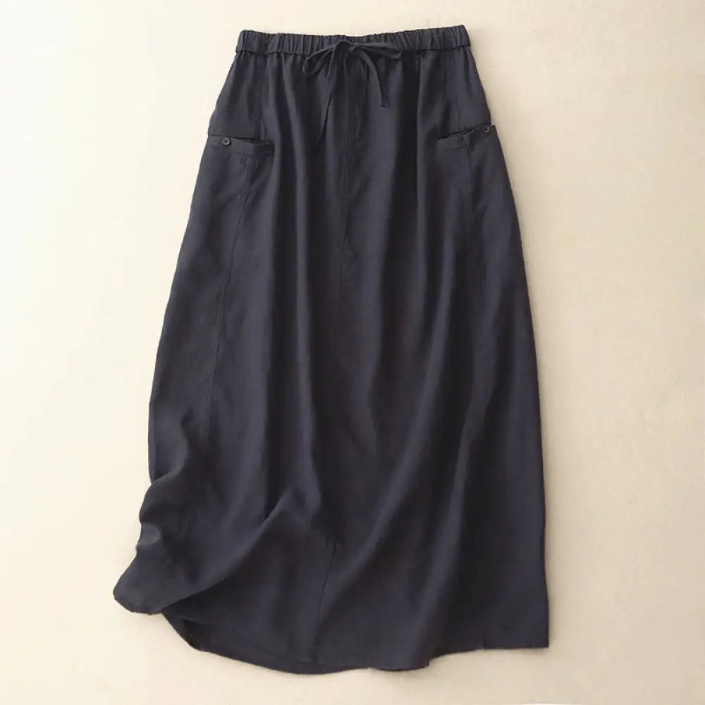 BWOOOH Drawstring A-line Elastic Waist Cotton Women's Ski