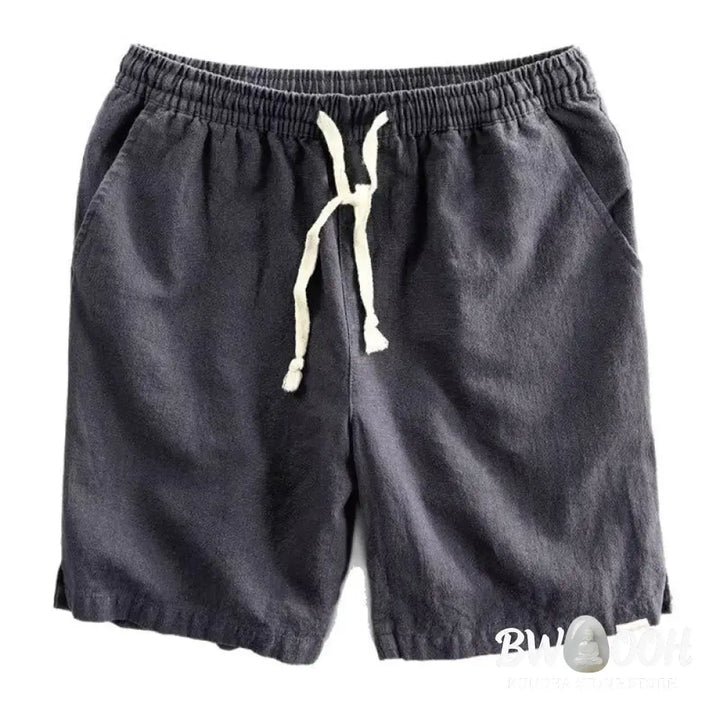 Buddha Stones Drawstring Elastic Waist Cotton Men’s Shorts With Pockets - Men’s Shorts