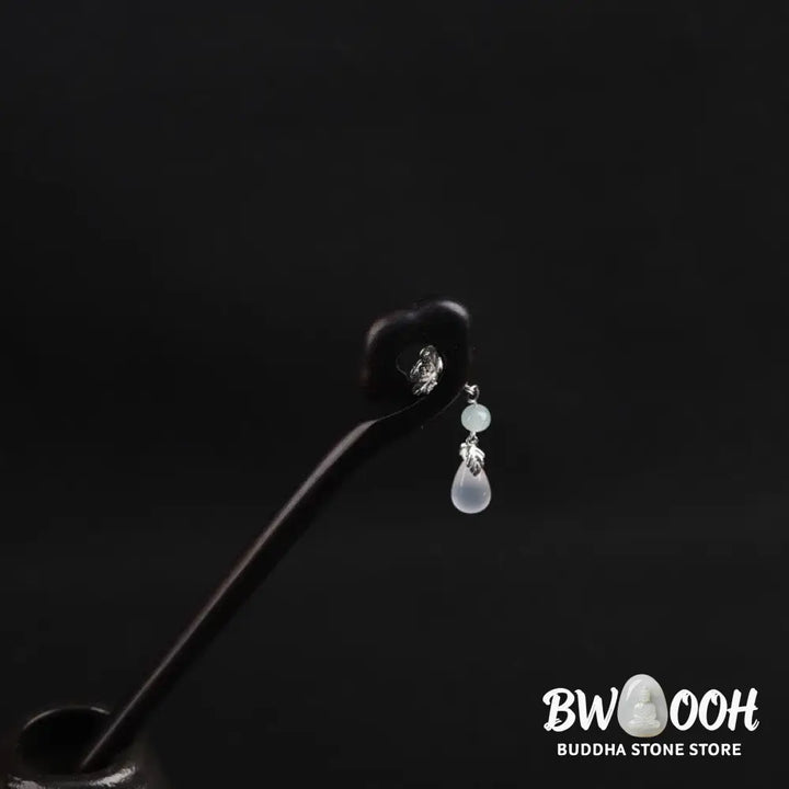 Buddha Stones Ebony Auspicious Cloud Courage Hairpin - Ebony Hairpin - Hairpin
