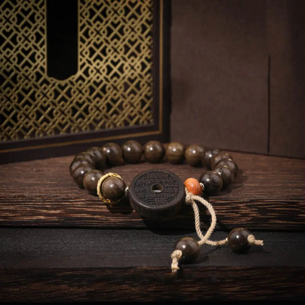 BWOOOH Ebony Wood Mountain Ghosts Spend Money Balance Bracelet - BWOOOH - 14-17cm - Bracelet
