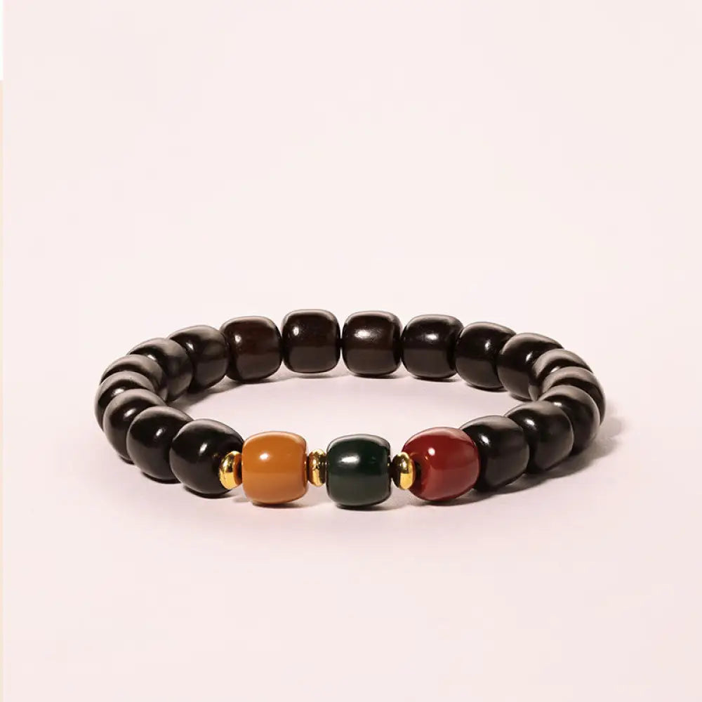 BWOOOH Ebony Wood Rosewood Peace Balance Bracelet - BWOOOH - Ebony Wood(Wrist Circumference 14-17cm) - Bracelet