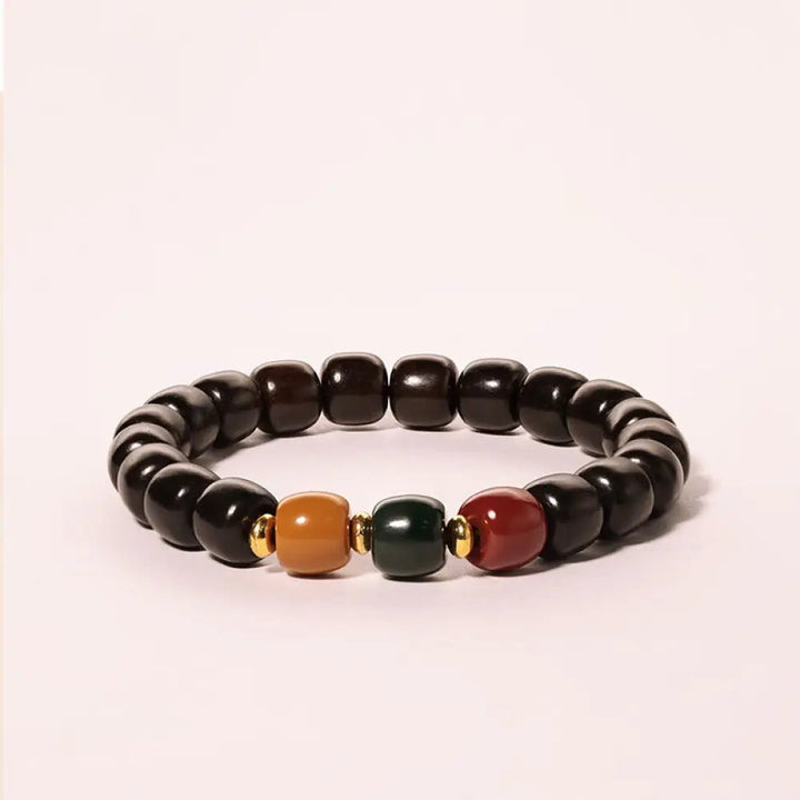 BWOOOH Ebony Wood Rosewood Peace Balance Bracelet - BWOOOH - Ebony Wood(Wrist Circumference 14-17cm) - Bracelet