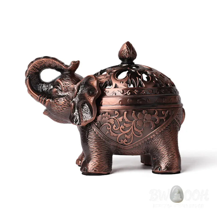BWOOOH Elephant Alloy Incense Holder Home Decoration Incense Burner - Incense Burner