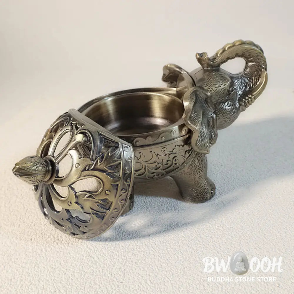 BWOOOH Elephant Alloy Incense Holder Home Decoration Incense Burner - Incense Burner