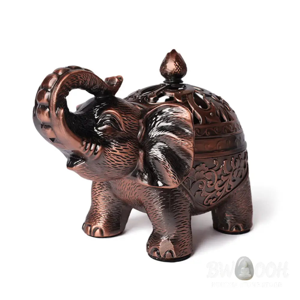 BWOOOH Elephant Alloy Incense Holder Home Decoration Incense Burner - Incense Burner