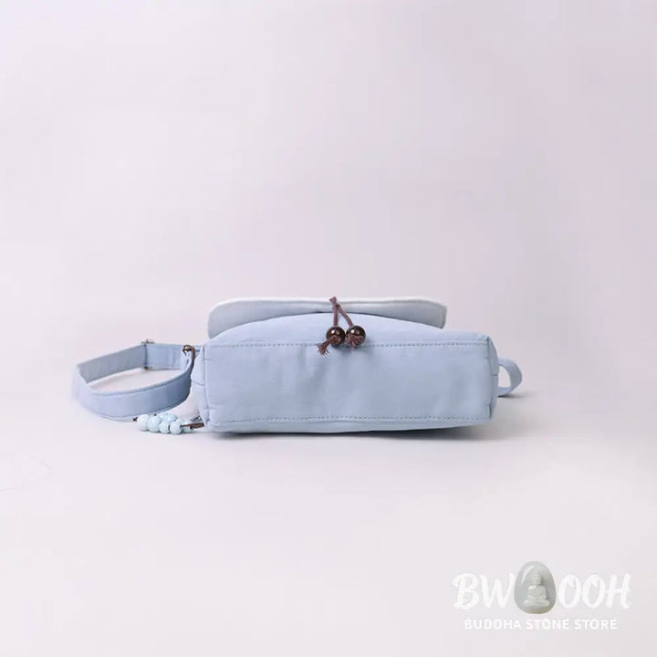 Buddha Stones Embroidered Camellia Epiphyllum Gardenia Sakura Flowers Crossbody Bag Shoulder Bag Cellphone Bag