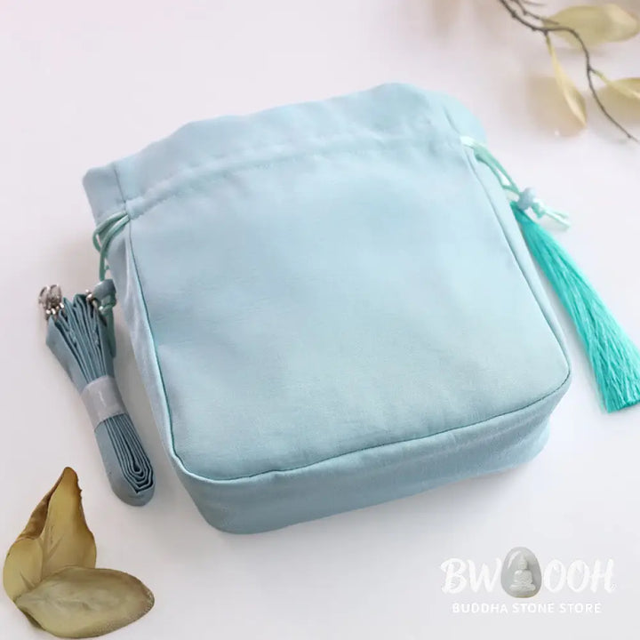 Buddha Stones Embroidered Flowers Wisteria Lily Cotton Linen Tote Crossbody Bag Shoulder Bag Handbag - Crossbody Bag