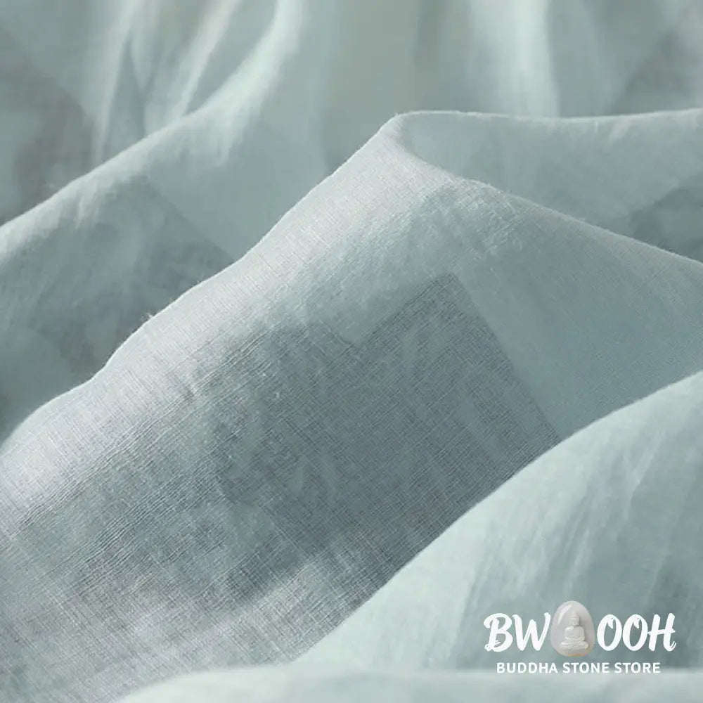 Buddha Stones Embroidered V-neck Casual Women’s Cotton Linen Half Sleeve T-shirt - Women’s T-Shirts