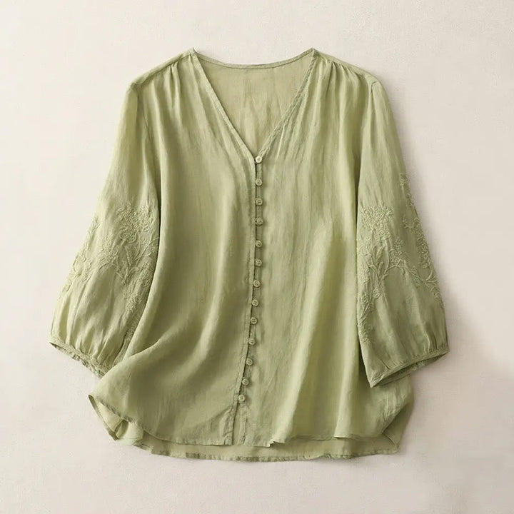 BWOOOH Embroidery Button-down Women&