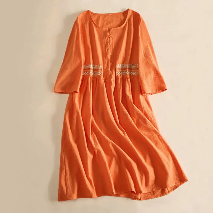 BWOOOH Embroidery Geometry Half Sleeve Women&