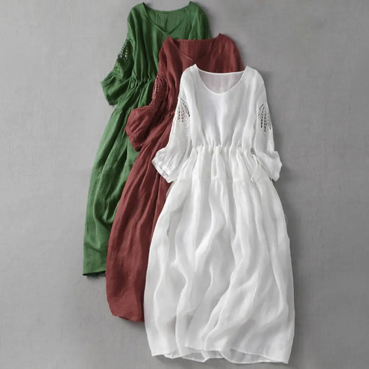 BWOOOH Embroidery Patchwork Long Puff Sleeve Drawstring M
