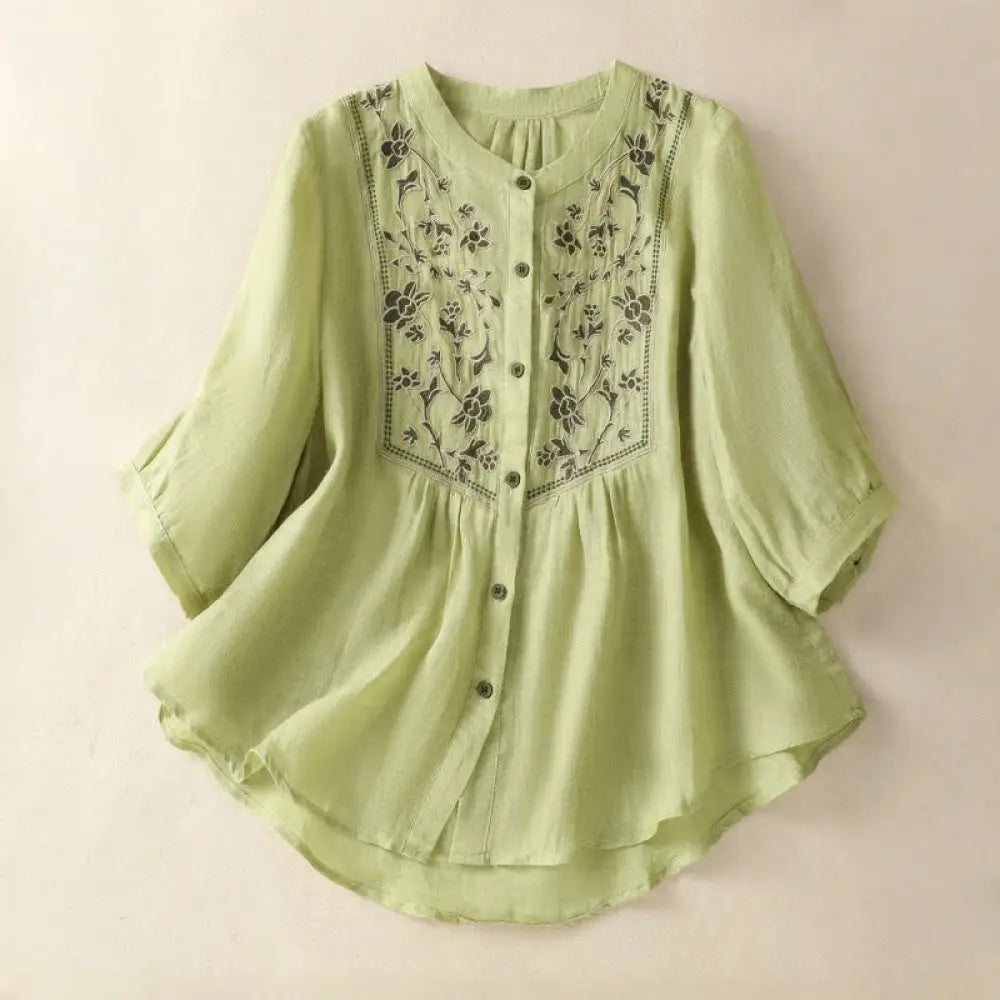 BWOOOH Embroidery Single Breasted Women&