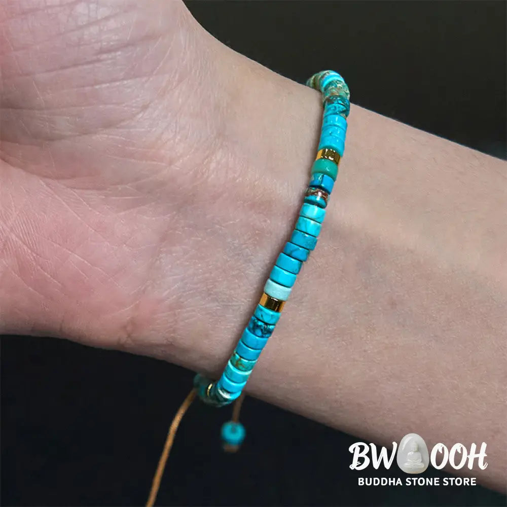 Buddha Stones Emperor Stone Happiness Spacer Bead Bracelet - BWOOOH - Emperor Stone(Wrist Circumference 16-20cm)