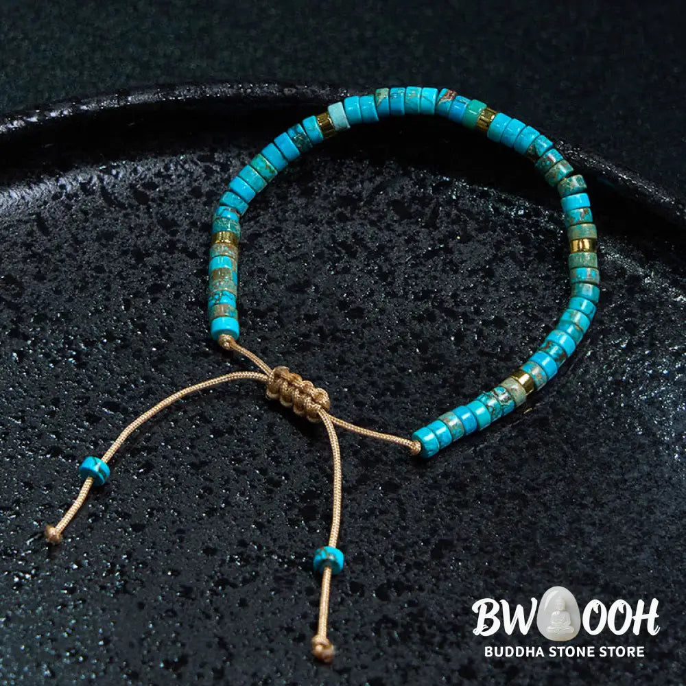Buddha Stones Emperor Stone Happiness Spacer Bead Bracelet - BWOOOH - Emperor Stone(Wrist Circumference 16-20cm)