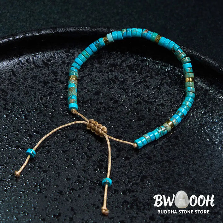 Buddha Stones Emperor Stone Happiness Spacer Bead Bracelet - BWOOOH - Emperor Stone(Wrist Circumference 16-20cm)