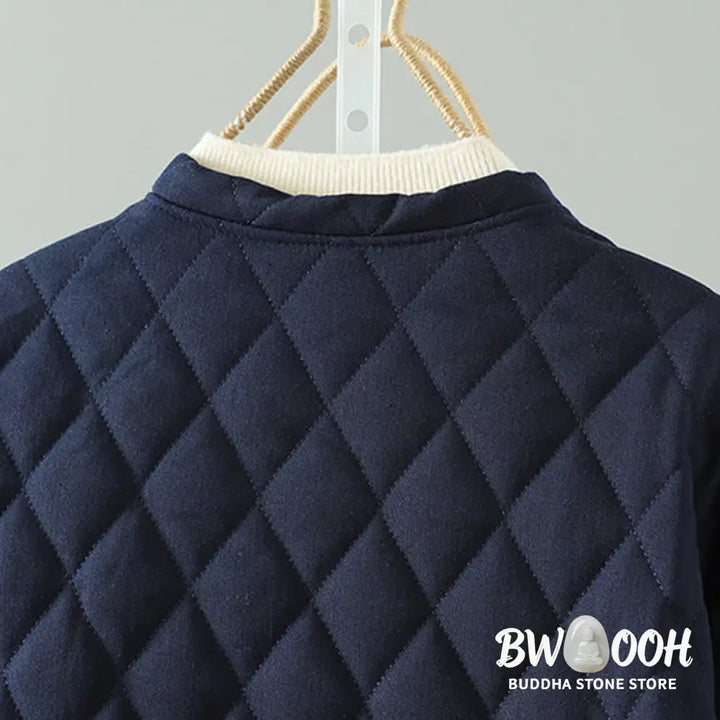 Buddha Stones Ethnic Frog-button Patchwork Women’s Thickened Cotton Long Sleeve Jacket With Pockets - Women’s Jacket