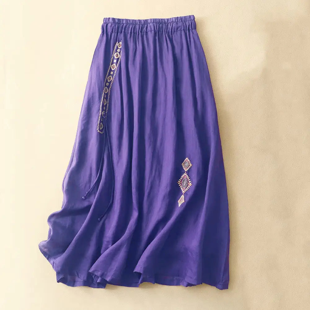 BWOOOH Ethnic Vintage Embroidery Button Design Women&