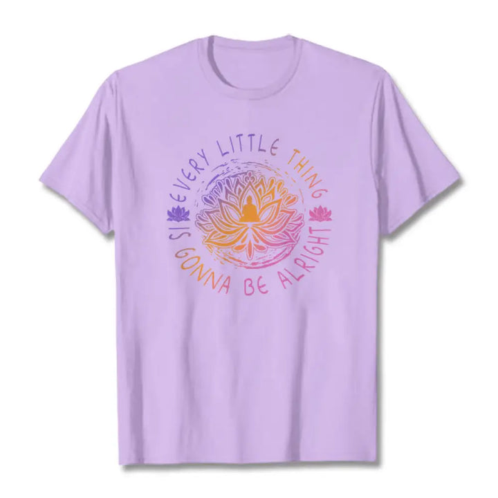 BWOOOH lotus print yoga pants - Every Little Thing Is Gonna Be Alright T