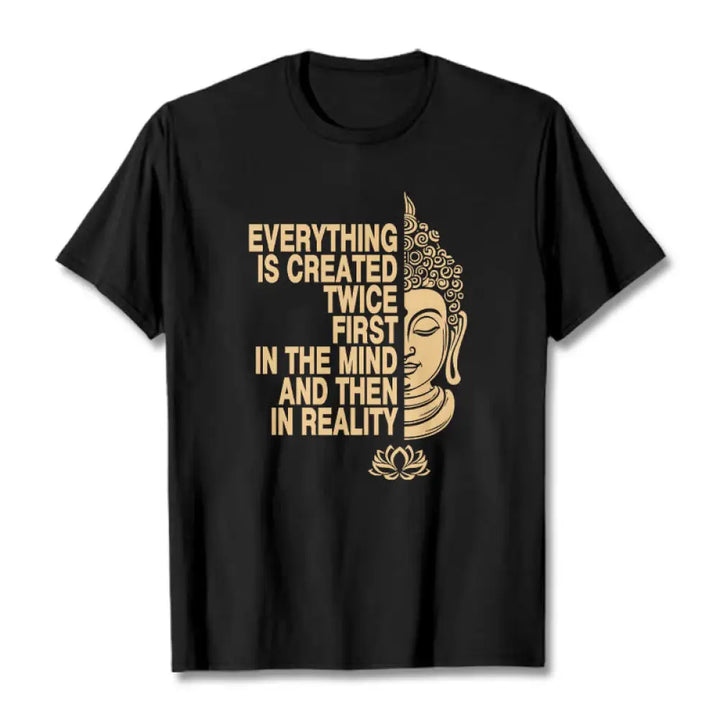 BWOOOH printed yoga pants - Everything Is Created Twice Tee T-shirt