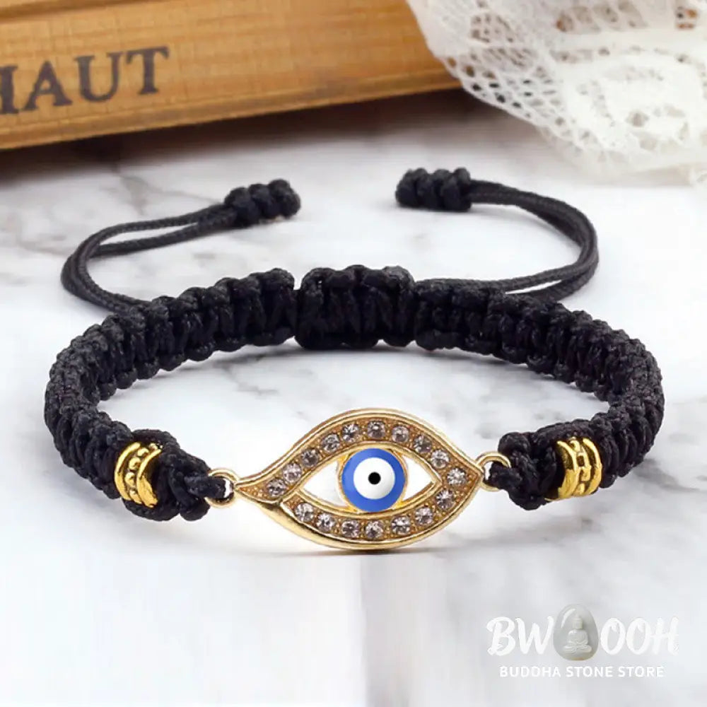 Buddha Stones Evil Eye Keep Away Evil Spirits String Bracelet - BWOOOH - Bracelet