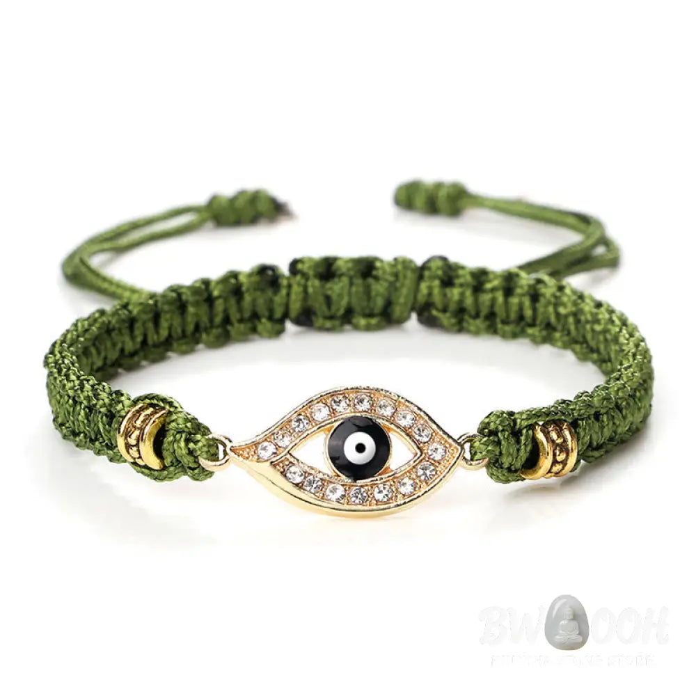 Buddha Stones Evil Eye Keep Away Evil Spirits String Bracelet - BWOOOH - Bracelet