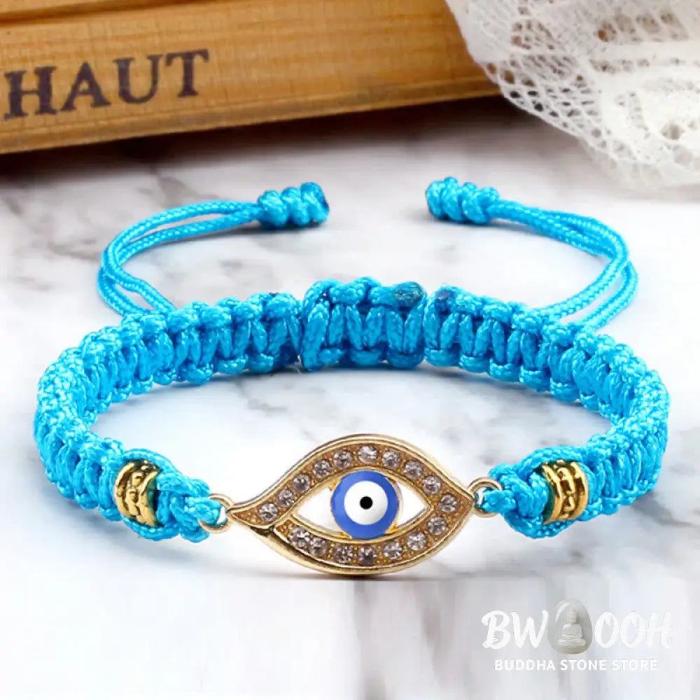 Buddha Stones Evil Eye Keep Away Evil Spirits String Bracelet - BWOOOH - Bracelet