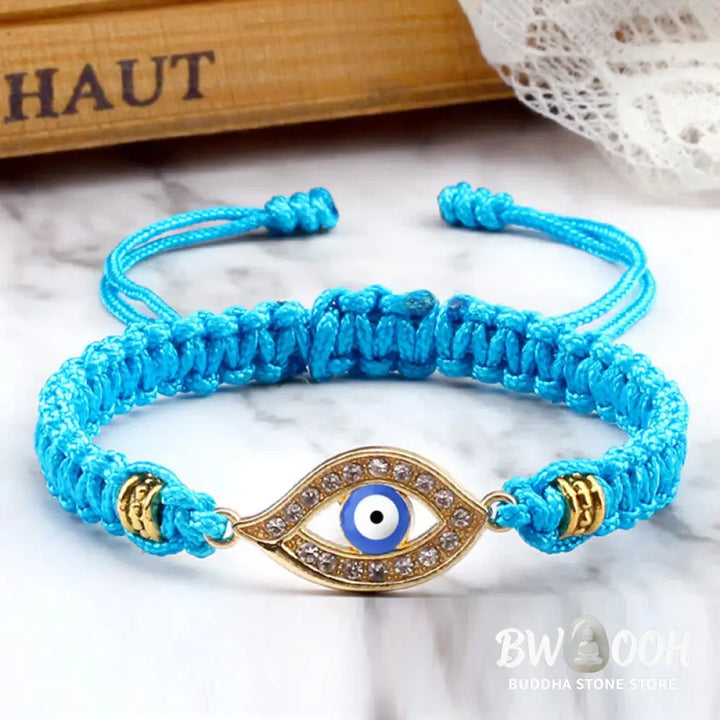 Buddha Stones Evil Eye Keep Away Evil Spirits String Bracelet - BWOOOH - Bracelet