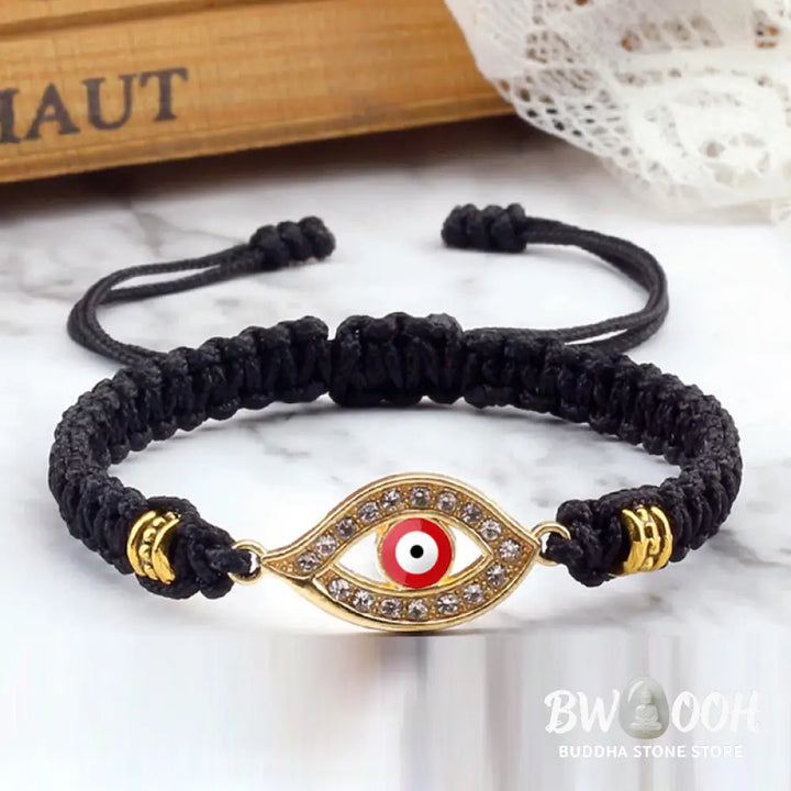 Buddha Stones Evil Eye Keep Away Evil Spirits String Bracelet - BWOOOH - Bracelet
