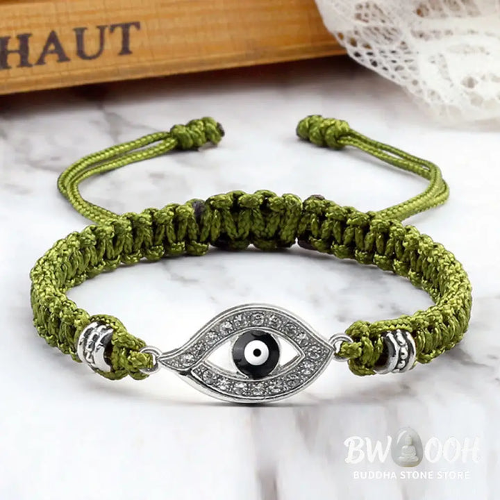 Buddha Stones Evil Eye Keep Away Evil Spirits String Bracelet - BWOOOH - Bracelet
