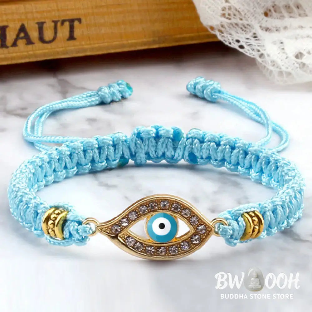 Buddha Stones Evil Eye Keep Away Evil Spirits String Bracelet - BWOOOH - Bracelet