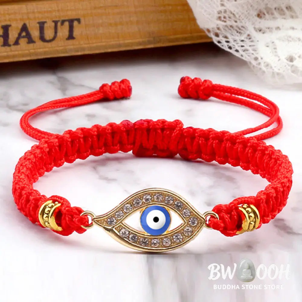 Buddha Stones Evil Eye Keep Away Evil Spirits String Bracelet - BWOOOH - Bracelet