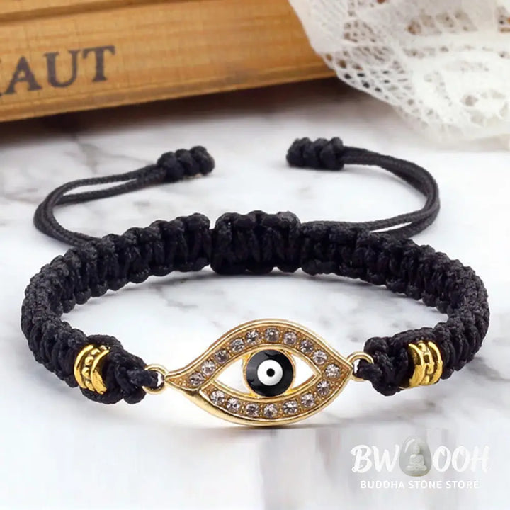 Buddha Stones Evil Eye Keep Away Evil Spirits String Bracelet - BWOOOH - Bracelet