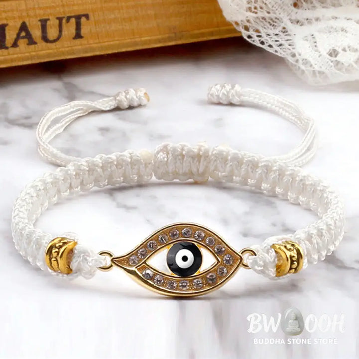 Buddha Stones Evil Eye Keep Away Evil Spirits String Bracelet - BWOOOH - Bracelet