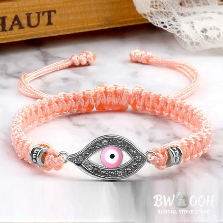 Buddha Stones Evil Eye Keep Away Evil Spirits String Bracelet - BWOOOH - Bracelet