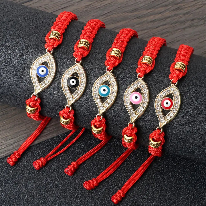 Buddha Stones Evil Eye Keep Away Evil Spirits String Bracelet - BWOOOH - Bracelet