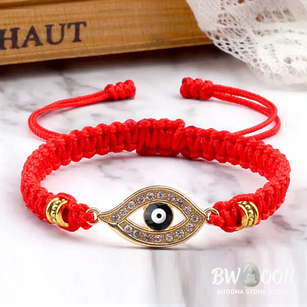 Buddha Stones Evil Eye Keep Away Evil Spirits String Bracelet - BWOOOH - Bracelet
