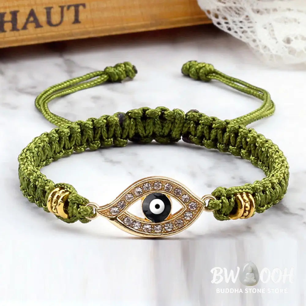 Buddha Stones Evil Eye Keep Away Evil Spirits String Bracelet - BWOOOH - Bracelet