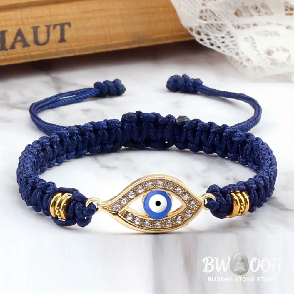 Buddha Stones Evil Eye Keep Away Evil Spirits String Bracelet - BWOOOH - Bracelet